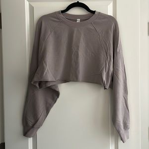 Alo Cropped Sweatshirt. Size small. Tanish grey color.